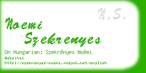 noemi szekrenyes business card
